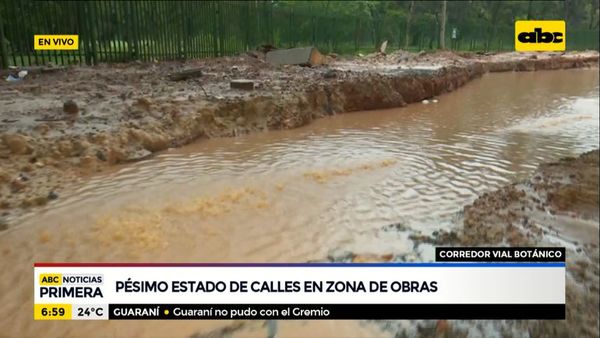 Pésimo estado de calles en zona de obras del Botánico - ABC Noticias - ABC Color