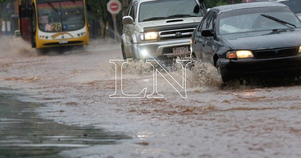 La Nación / Alertan sobre calles bloqueadas por árboles caídos y hundimiento de pavimento tras temporal