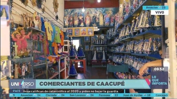 HOY / Comerciantes de Caacupé preocupados por la falta de ingresos