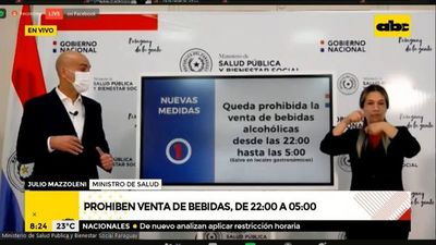 Restringen venta de bebidas alcohólicas y anuncian nuevas medidas - ABC Noticias - ABC Color