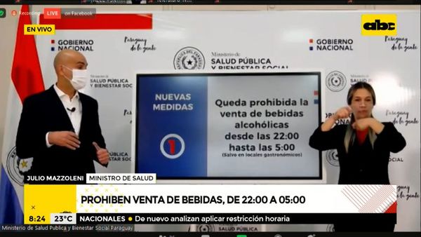 Restringen venta de bebidas alcohólicas y anuncian nuevas medidas - ABC Noticias - ABC Color