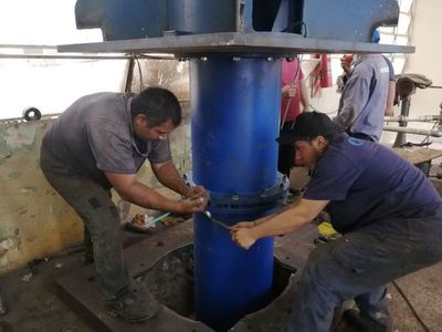 Essap cambia una electrobomba después de 38 años y promete mejora de servicio - Nacionales - ABC Color
