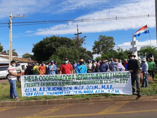 Campesinos rechazan inclusión de fondos de la EBY en el PGN