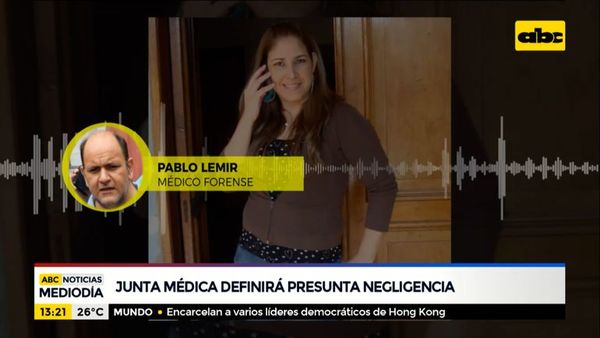 Junta médica definirá presunta negligencia en caso de joven madre fallecida - ABC Noticias - ABC Color