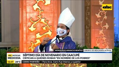 Monseñor critica a quienes roban en “nombre de los pobres” - ABC Noticias - ABC Color