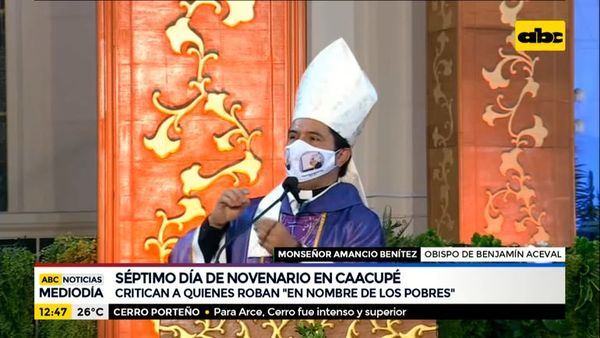 Monseñor critica a quienes roban en “nombre de los pobres” - ABC Noticias - ABC Color