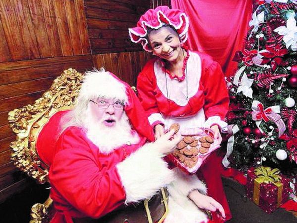 El Papá Noel paraguayo tiene hasta barba real