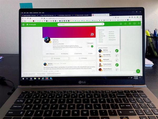 Parler, la alternativa a Twitter y Facebook impulsada por los conservadores - Tecnología - ABC Color