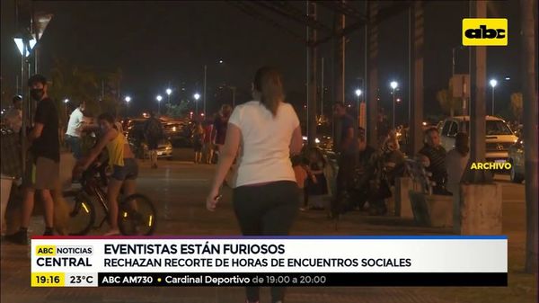 Eventistas rechazan recorte de horas de encuentros - ABC Noticias - ABC Color