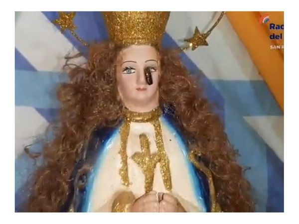 Insólito: Una Virgen lloró lágrima negra