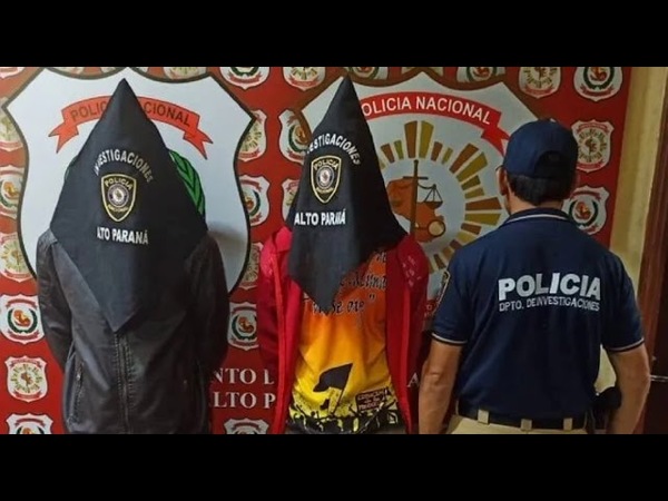 Dos detenidos en investigación por doble homicidio en Minga Guazú