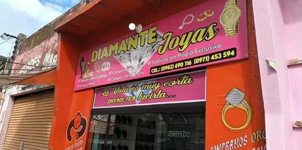 Roban joyería en el centro de Coronel Oviedo - Noticiero Paraguay