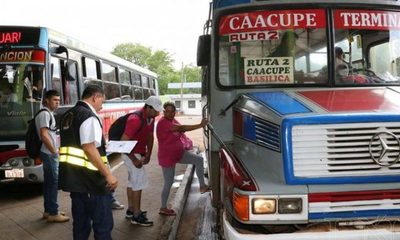 Estrictos controles de Dinatran camino a la Villa Serrana