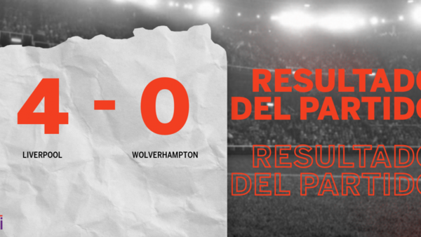 Goleada de Liverpool 4 a 0 sobre Wolverhampton