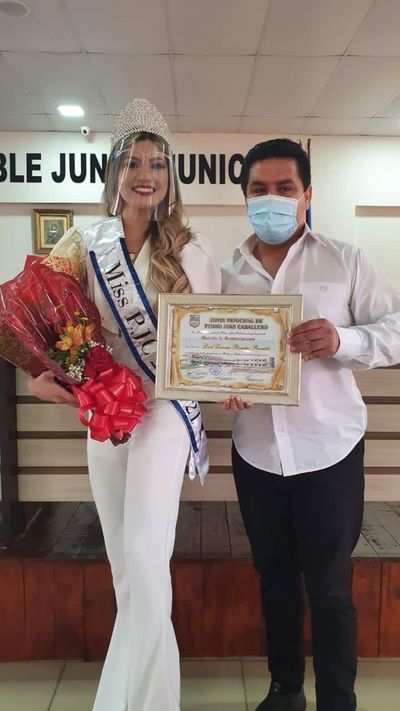 Junta Municipal homenajeó a la nueva Miss Pedro Juan Caballero