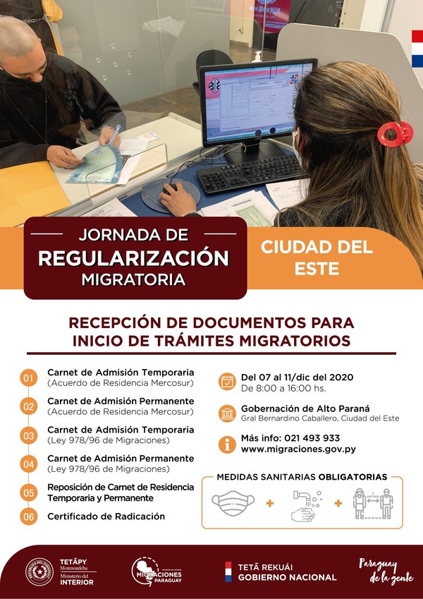 Inician semana de regularización migratoria en CDE