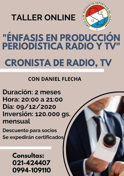 Taller de producción periodística en radio y TV del CPDP  - Polideportivo - ABC Color
