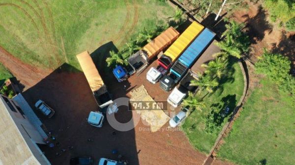 Policía incauta camiones con droga que tenían como destino el Brasil