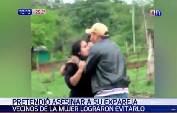 Vecinos salvan a mujer de intento de homicidio por parte de su expareja