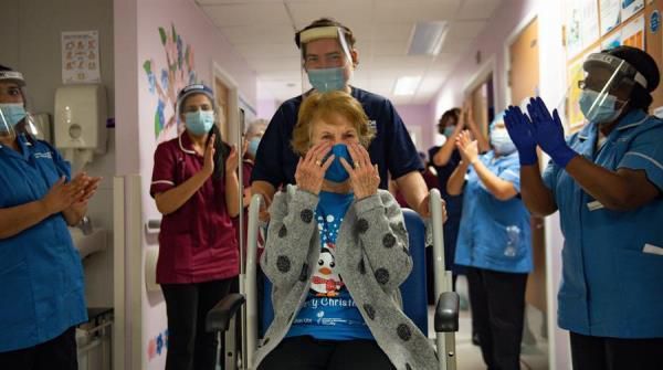 Una mujer de 90 años, la primera del mundo en recibir la vacuna de Pfizer - Mundo - ABC Color