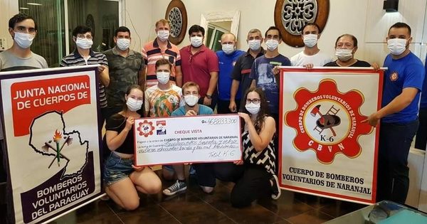 Colectan más de Gs. 450 millones a favor de bomberos de Naranjal