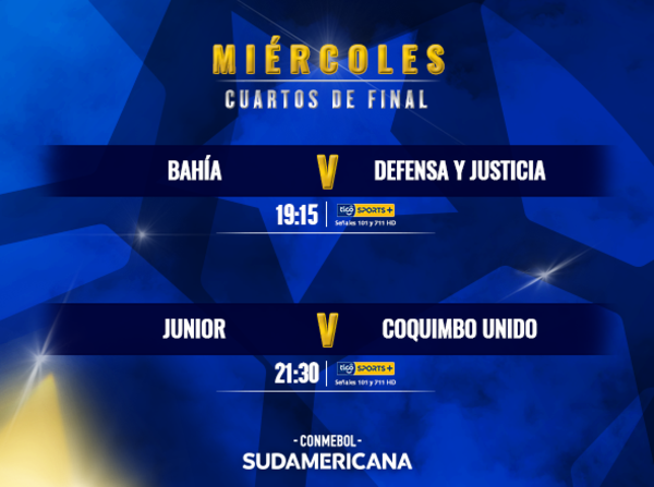 Más acción de cuartos por la Sudamericana
