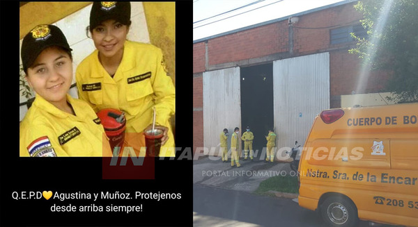 BOMBEROS DE ENCARNACIÓN DE LUTO POR LA MUERTE DE SUS VOLUNTARIAS