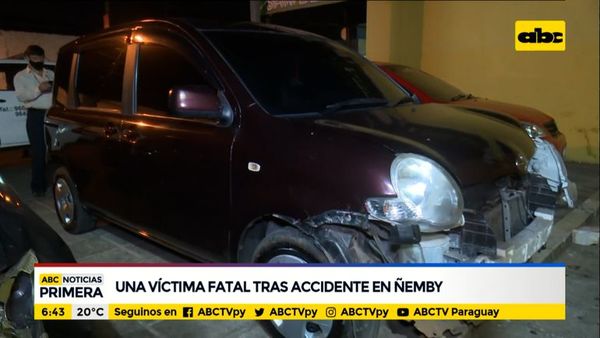 Una víctima fatal tras accidente en Ñemby - ABC Noticias - ABC Color