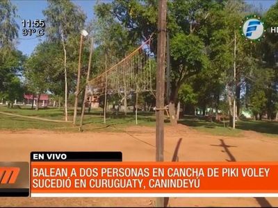 Balean a hermanos en una cancha de piki vóley