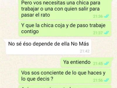 Joven denunció que pidió trabajo y que la acosaron