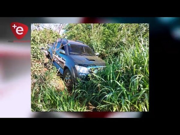 ABANDONARON VEHICULO ROBADO EN SAN RAFAEL DEL PNÁ