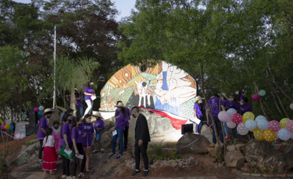 HOY / Un mural embellece el paisaje de Cerro Rokê