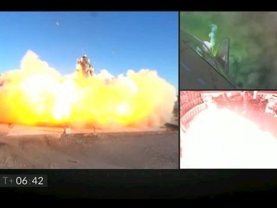 Una nave de SpaceX explota durante un aterrizaje de prueba