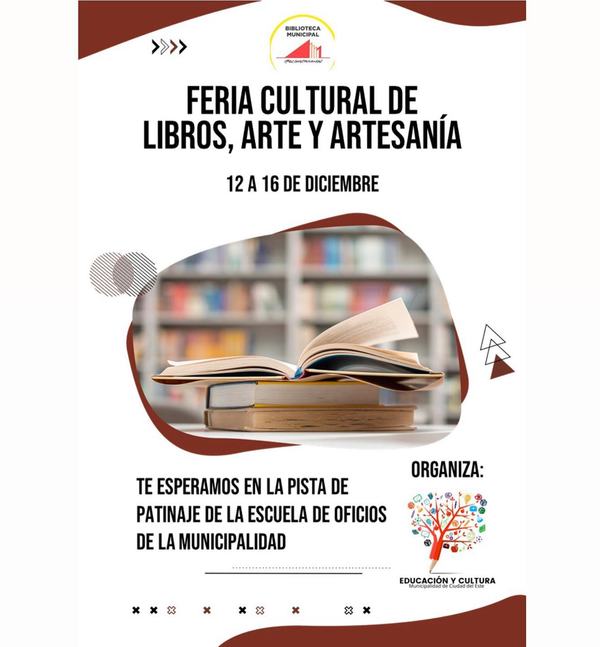 Preparan feria de libros, arte y artesanías en CDE