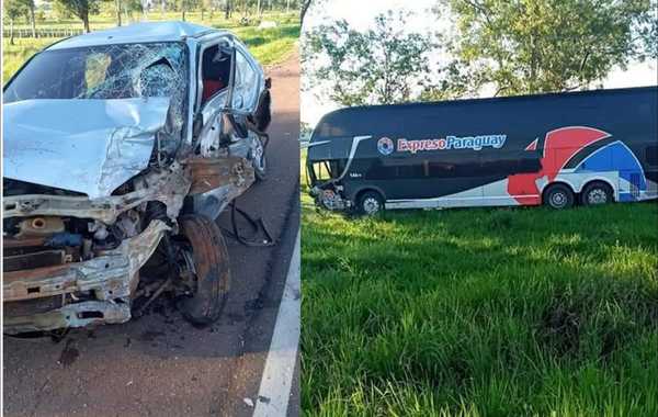 Un herido tras cuádruple choque en Paraguarí - Noticiero Paraguay