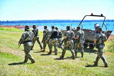 Fuerzas militares refuerzan los trabajos de vigilancia en áreas protegidas de Itaipú