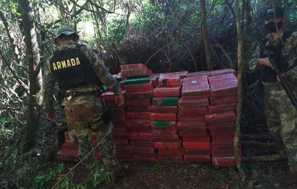En Alto Paraná hallaron 2,5 toneladas de marihuana