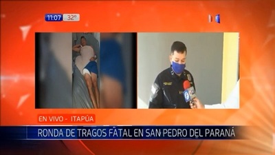 Ronda de tragos termina con un herido y un fallecido