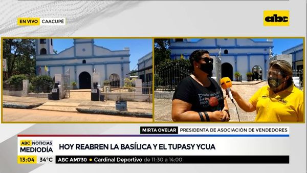 Hoy reabren la Basílica de Caacupé y Tupãsy Ykua - ABC Noticias - ABC Color