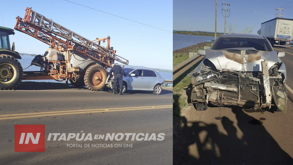 POLICÍA ALCOHOLIZADO OCASIONA ACCIDENTE EN CARMEN DEL PNÁ