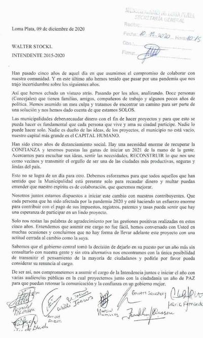 Ediles piden renuncia al intendente lomaplatense - Nacionales - ABC Color