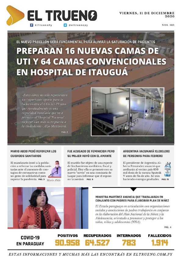 E-paper 11 de Diciembre 2020 - El Trueno
