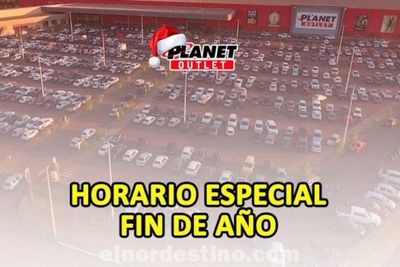 Se agranda el horario de atención de Planet Outlet a partir del sábado 12 de Diciembre hasta el último día del año 2020