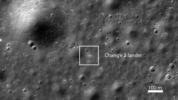 Una cámara de la NASA localiza en 24 horas a la nave china Chang'e 5 en la Luna » Ñanduti