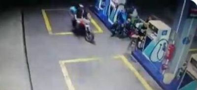 Asaltan estación de servicios a punta de arma de fuego en San Lorenzo