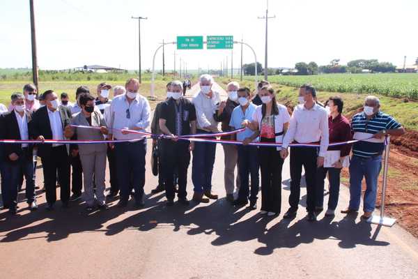 Se inauguró asfaltado en Santa Rosa del Monday que conectará con el Corredor de Exportación | .::Agencia IP::.