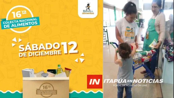 ESTE SÁBADO SERÁ LA COLECTA DE LA FUNDACIÓN BANCO DE ALIMENTOS
