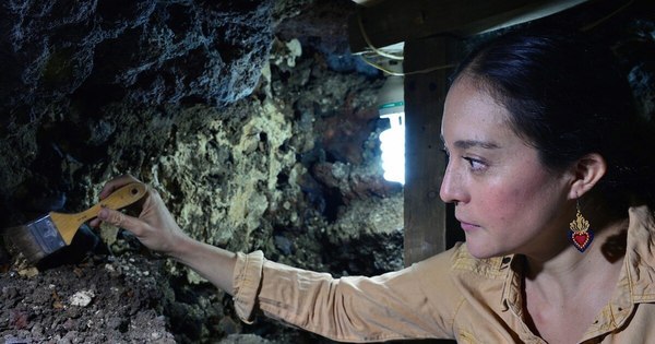 La Nación / Hallan en México otra zona del tzompantli, torre azteca de cráneos humanos
