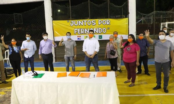 Partidos opositores sellan alianza electoral en Fernando de la Mora