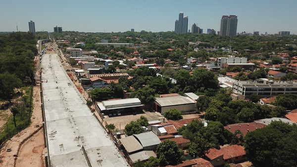 Tramo final del Viaducto Botánico se construye con franja 100% liberada